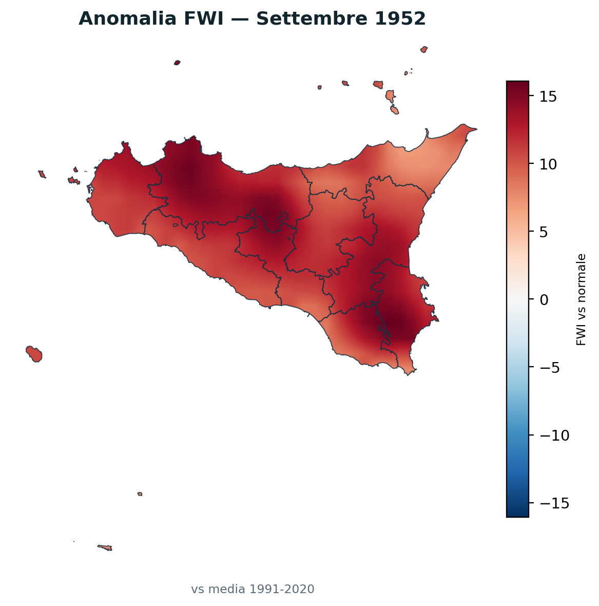 Anomalia vs normale Settembre 1952