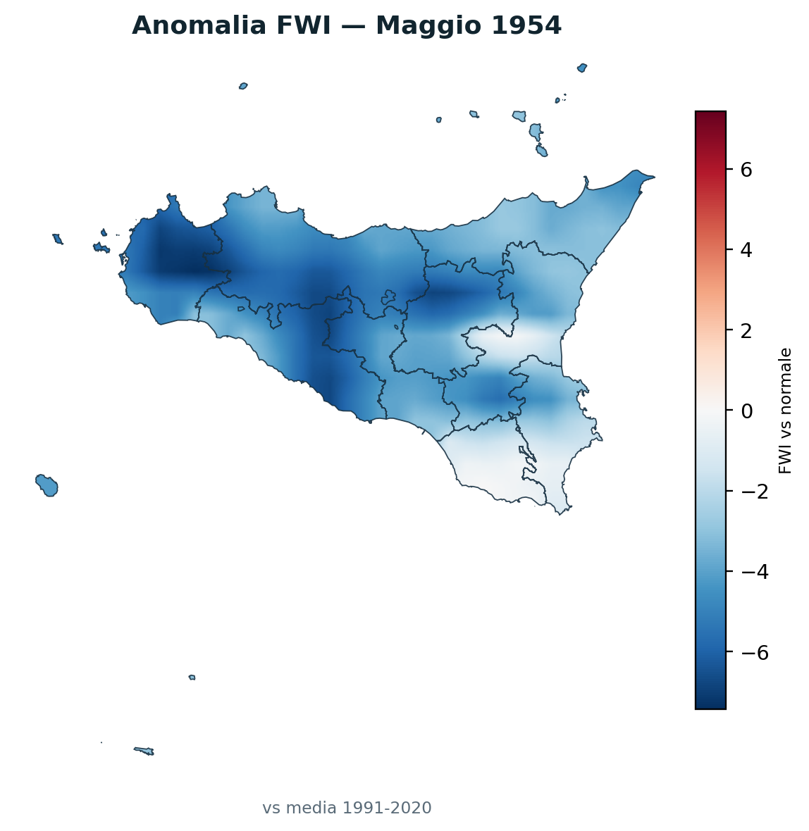 Anomalia vs normale Maggio 1954