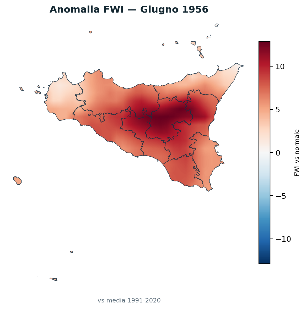 Anomalia vs normale Giugno 1956