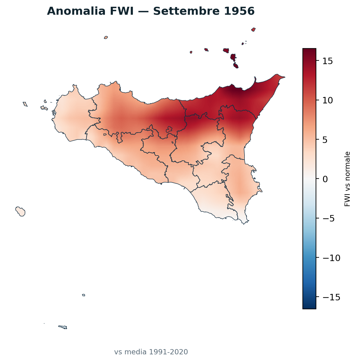 Anomalia vs normale Settembre 1956