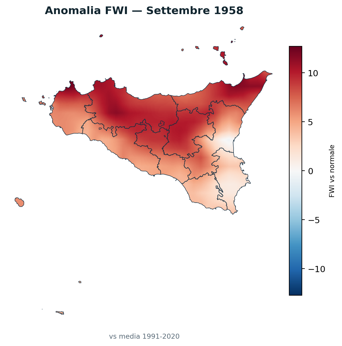 Anomalia vs normale Settembre 1958
