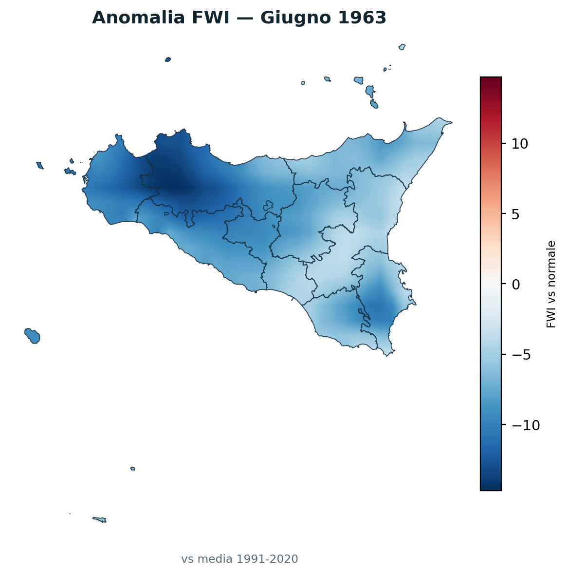 Anomalia vs normale Giugno 1963