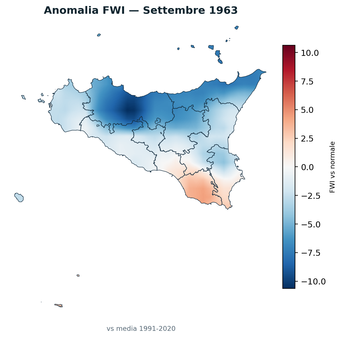 Anomalia vs normale Settembre 1963