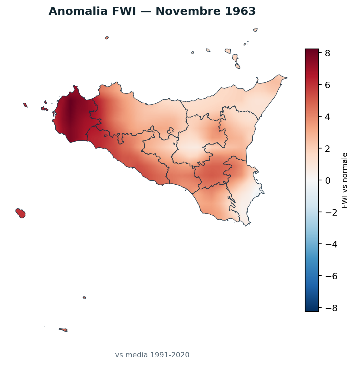 Anomalia vs normale Novembre 1963