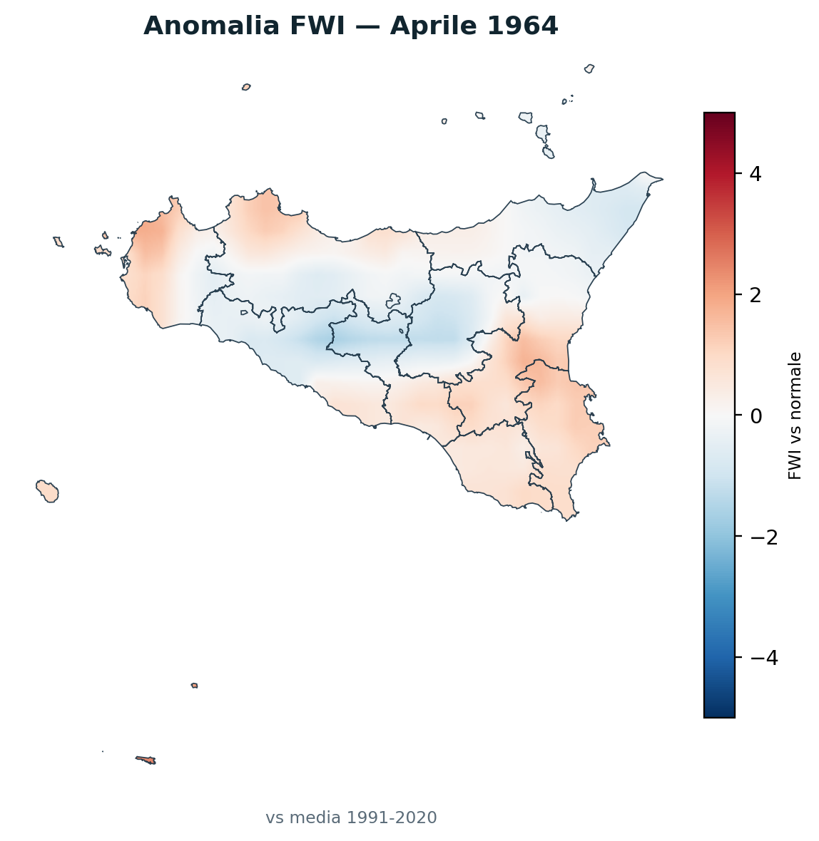 Anomalia vs normale Aprile 1964