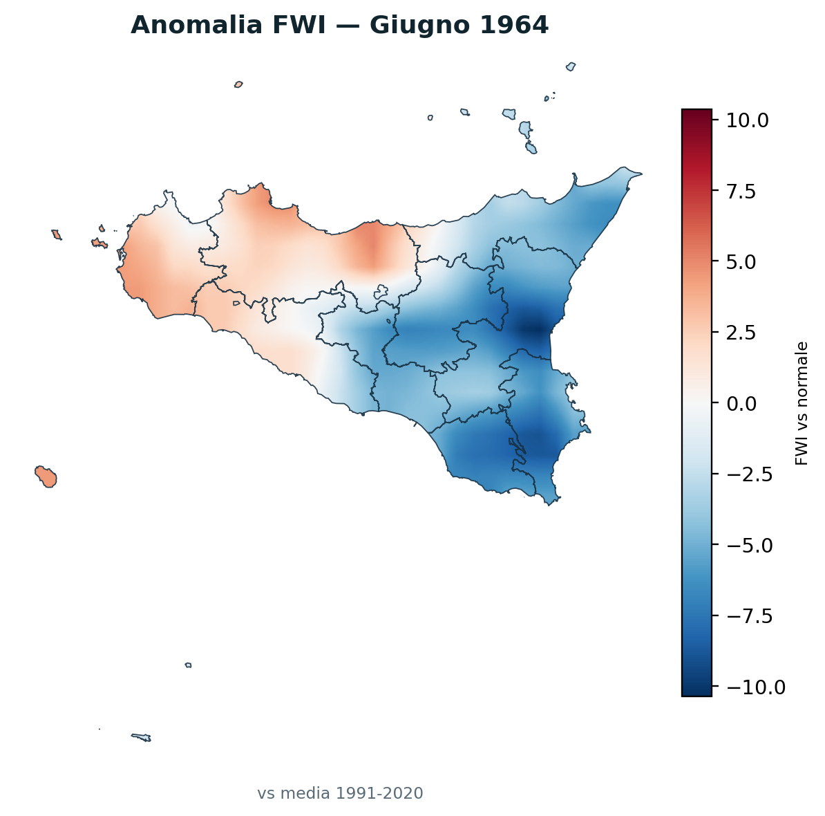 Anomalia vs normale Giugno 1964
