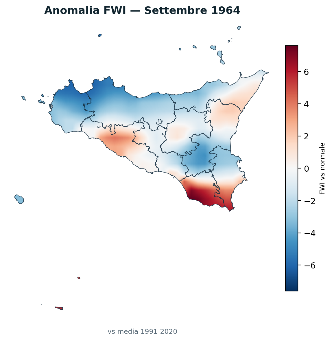Anomalia vs normale Settembre 1964