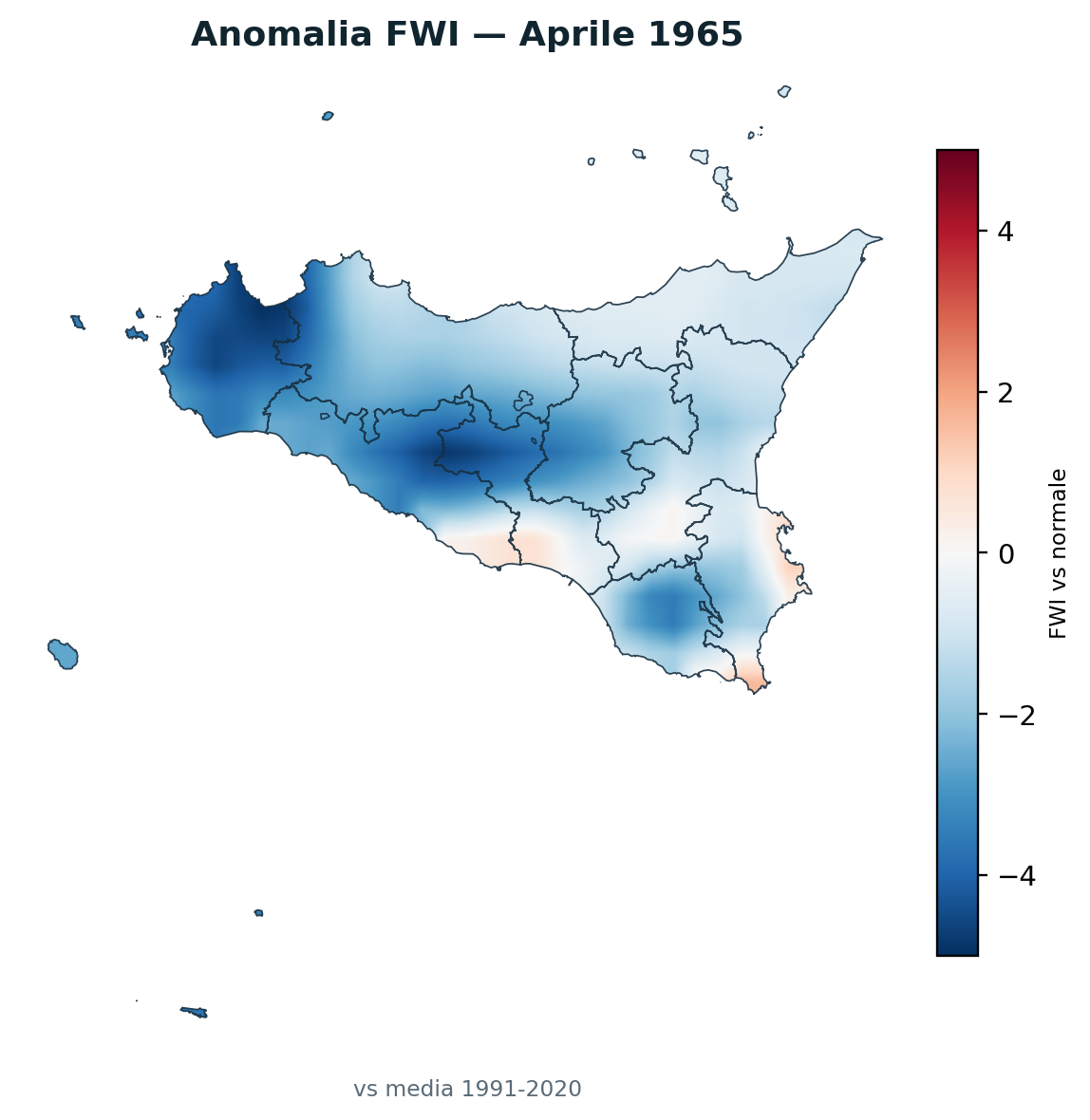 Anomalia vs normale Aprile 1965