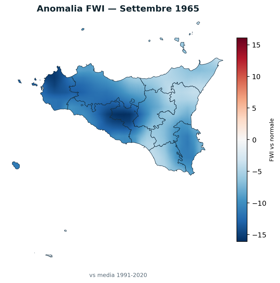 Anomalia vs normale Settembre 1965