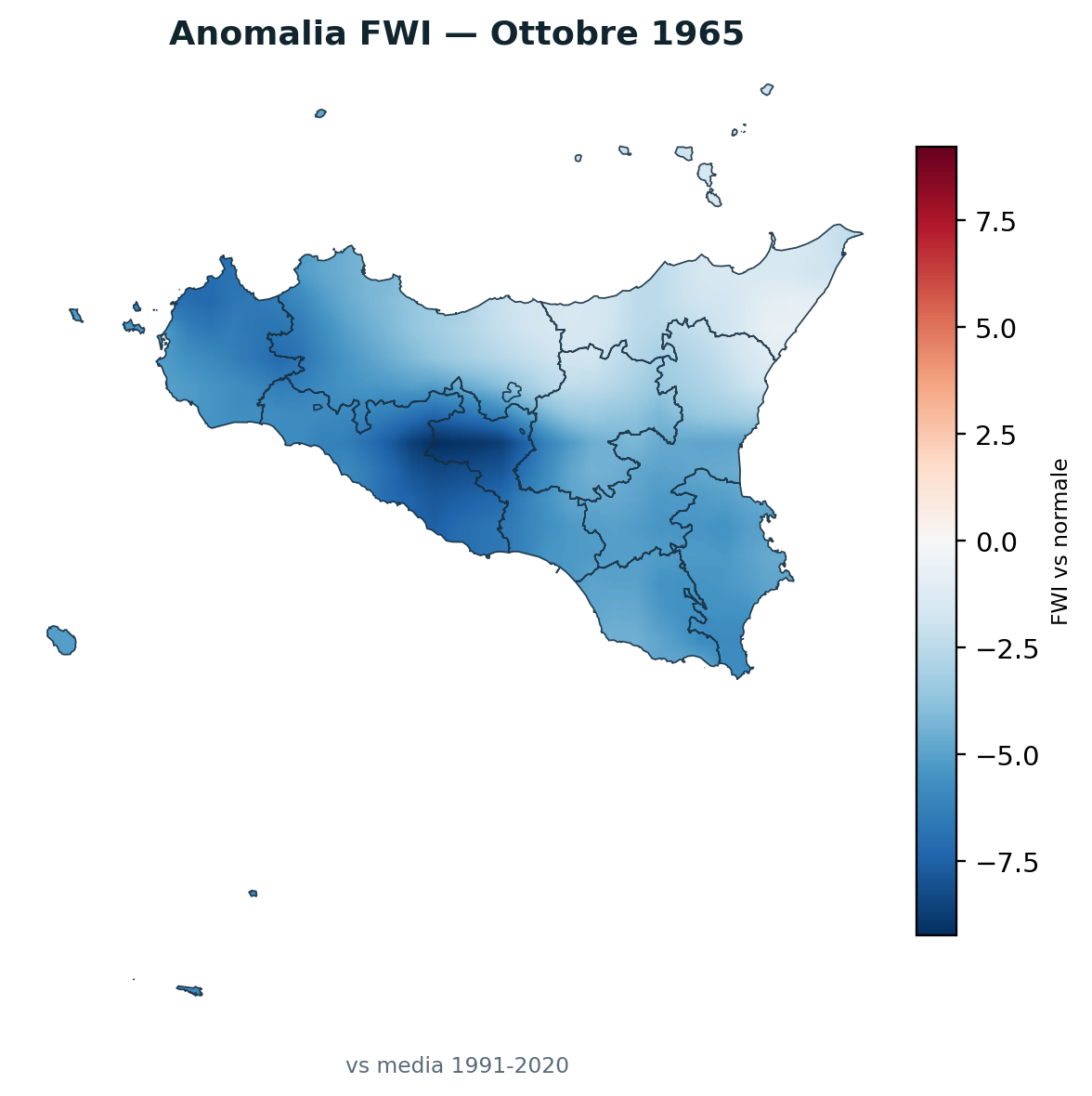 Anomalia vs normale Ottobre 1965