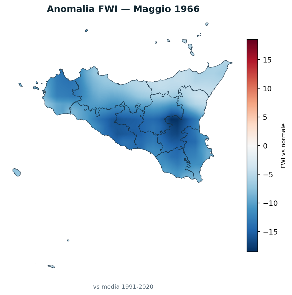 Anomalia vs normale Maggio 1966