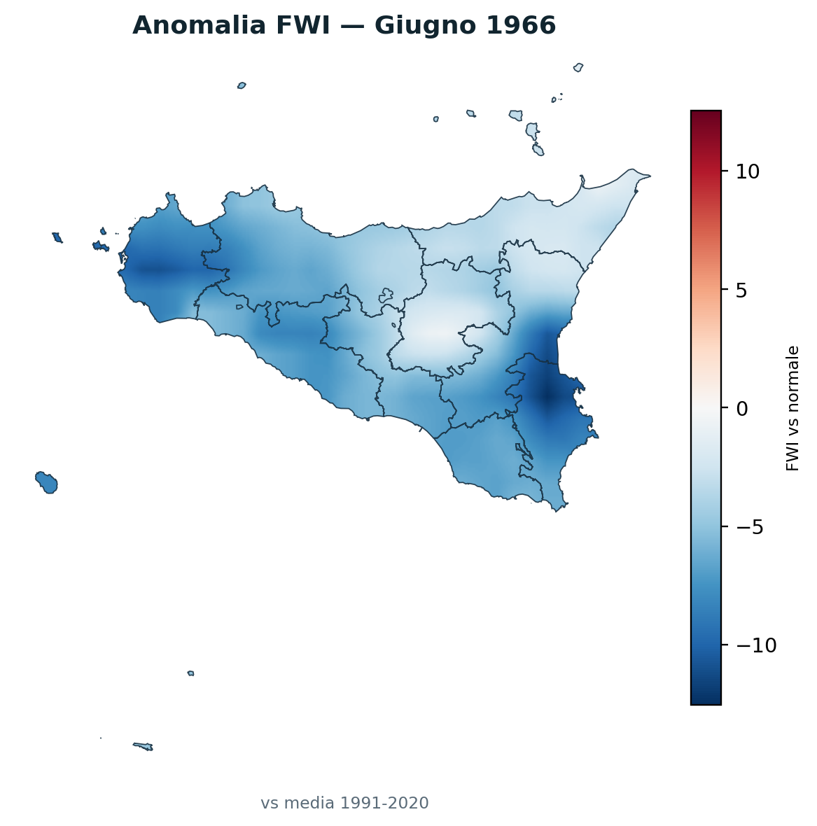 Anomalia vs normale Giugno 1966