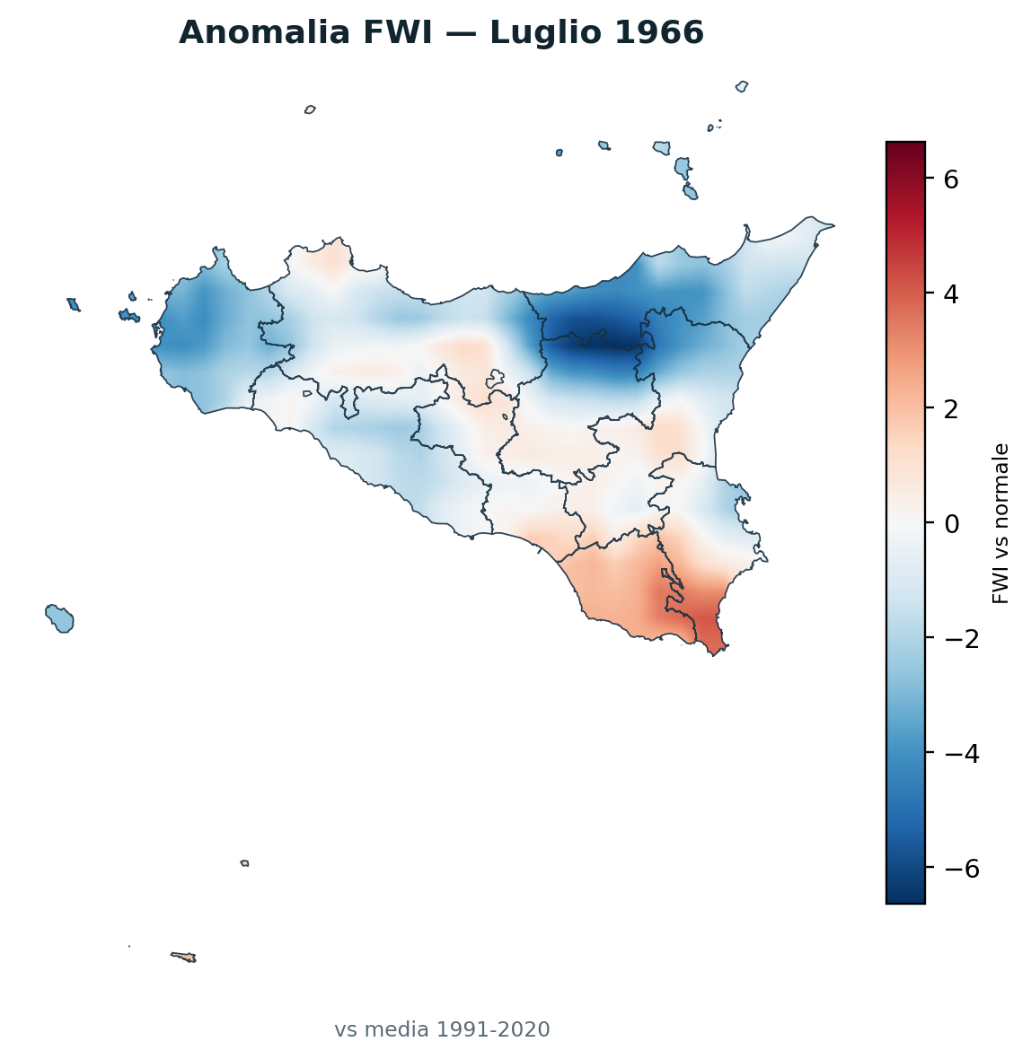 Anomalia vs normale Luglio 1966