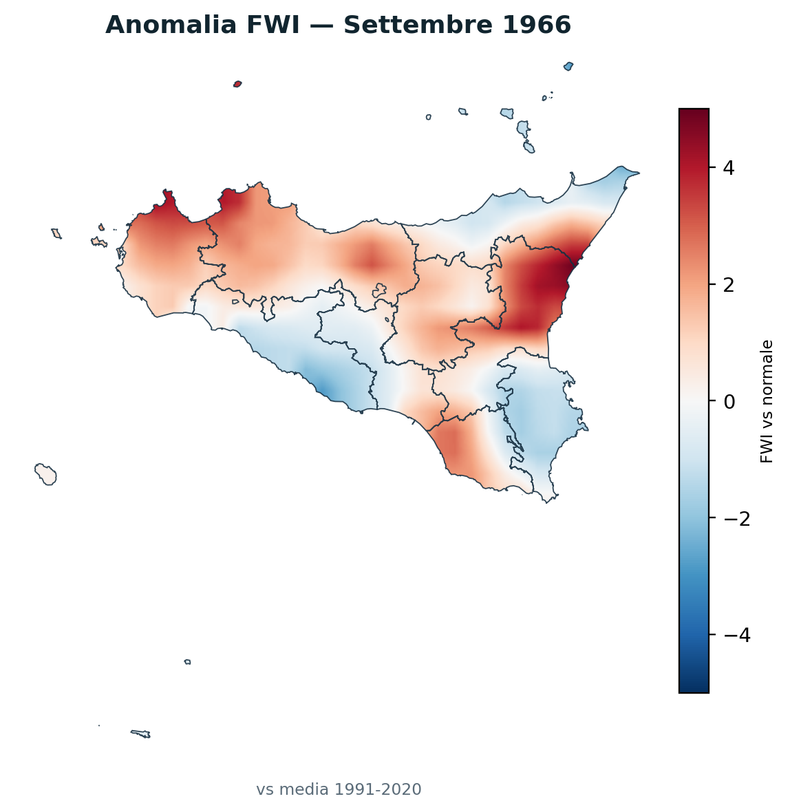 Anomalia vs normale Settembre 1966