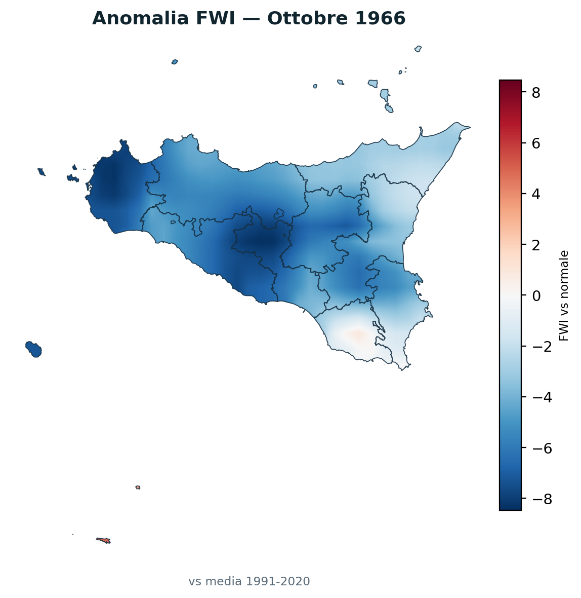 Anomalia vs normale Ottobre 1966