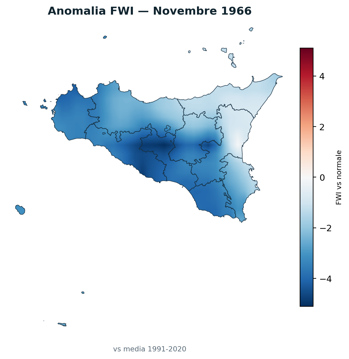 Anomalia vs normale Novembre 1966