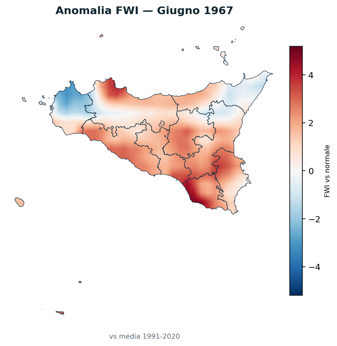 Anomalia vs normale Giugno 1967