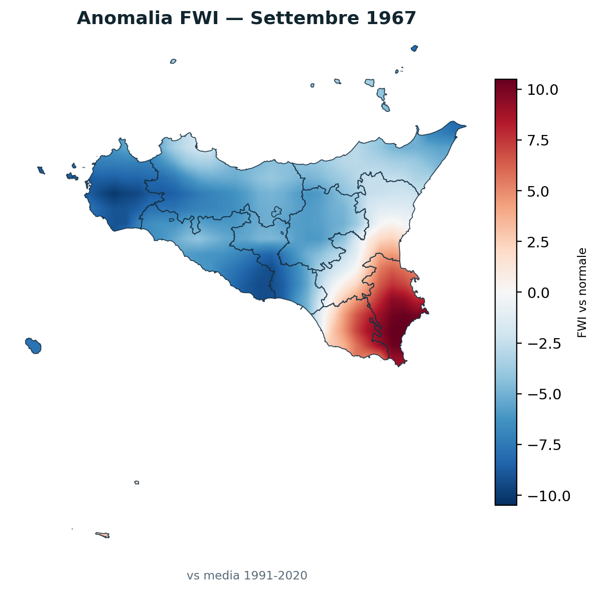 Anomalia vs normale Settembre 1967