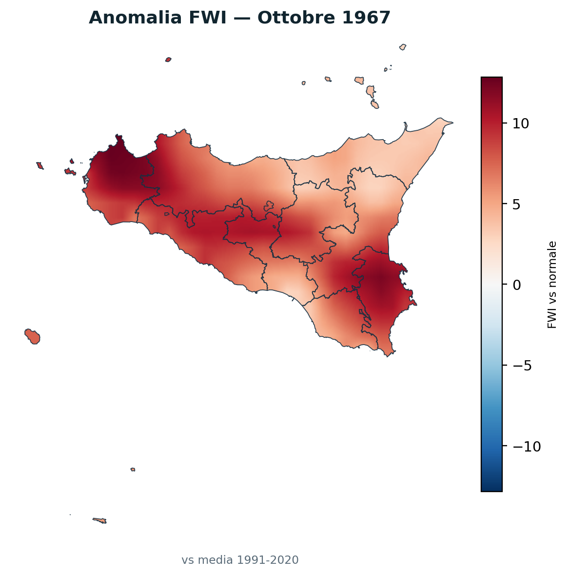 Anomalia vs normale Ottobre 1967