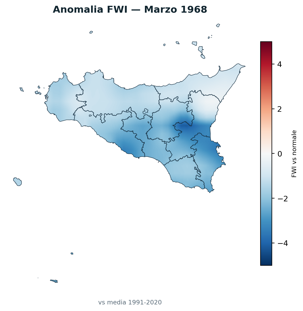 Anomalia vs normale Marzo 1968