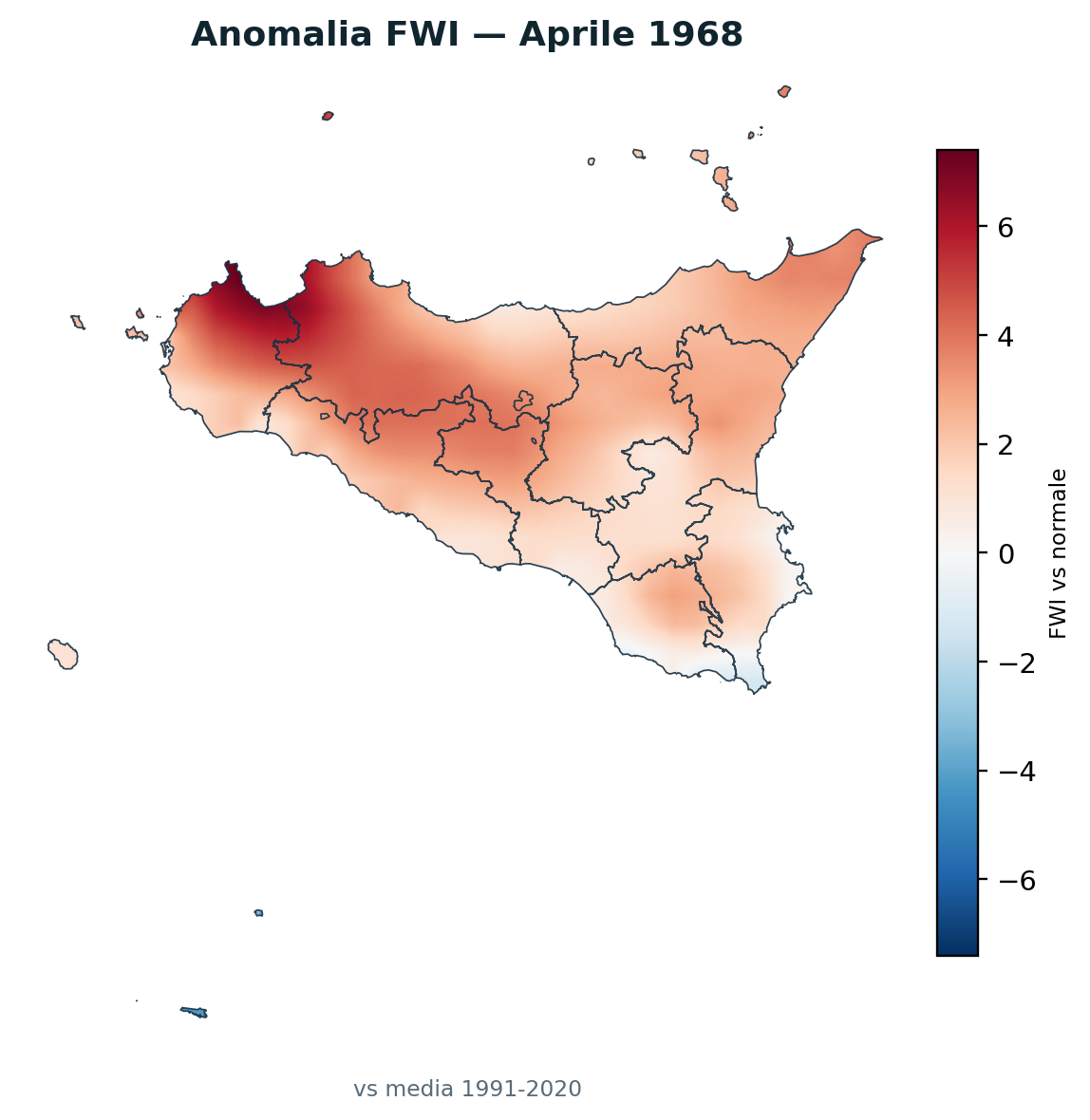 Anomalia vs normale Aprile 1968