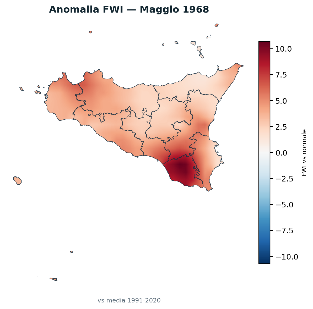 Anomalia vs normale Maggio 1968