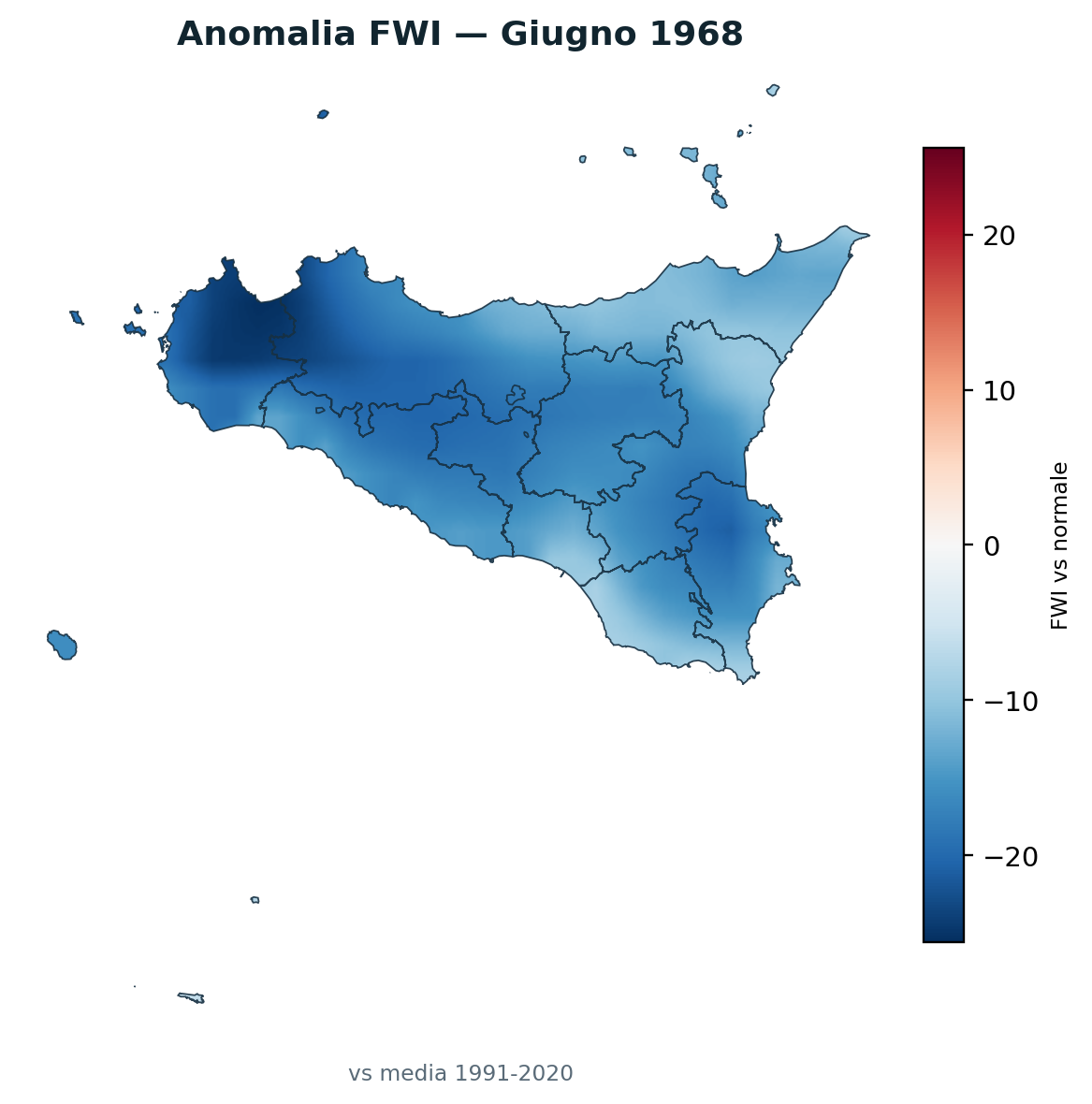Anomalia vs normale Giugno 1968