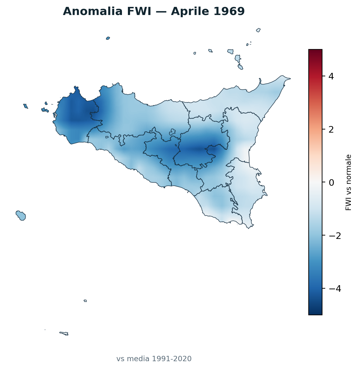 Anomalia vs normale Aprile 1969