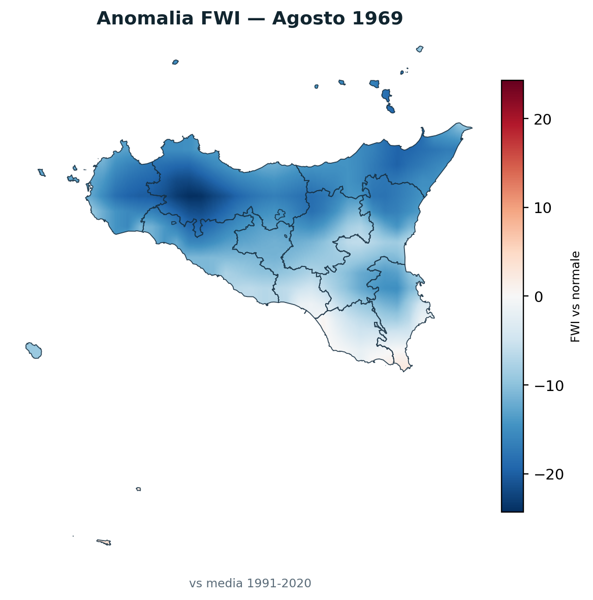 Anomalia vs normale Agosto 1969