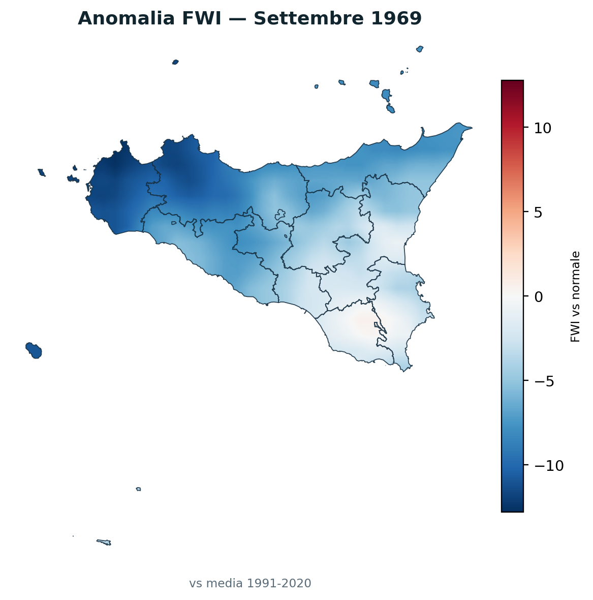 Anomalia vs normale Settembre 1969