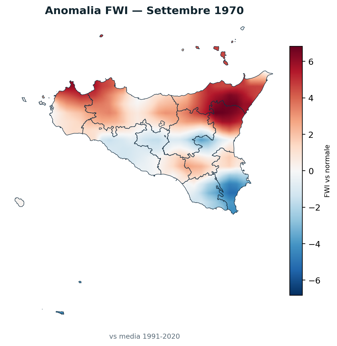 Anomalia vs normale Settembre 1970
