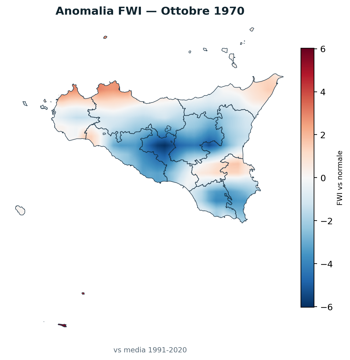 Anomalia vs normale Ottobre 1970