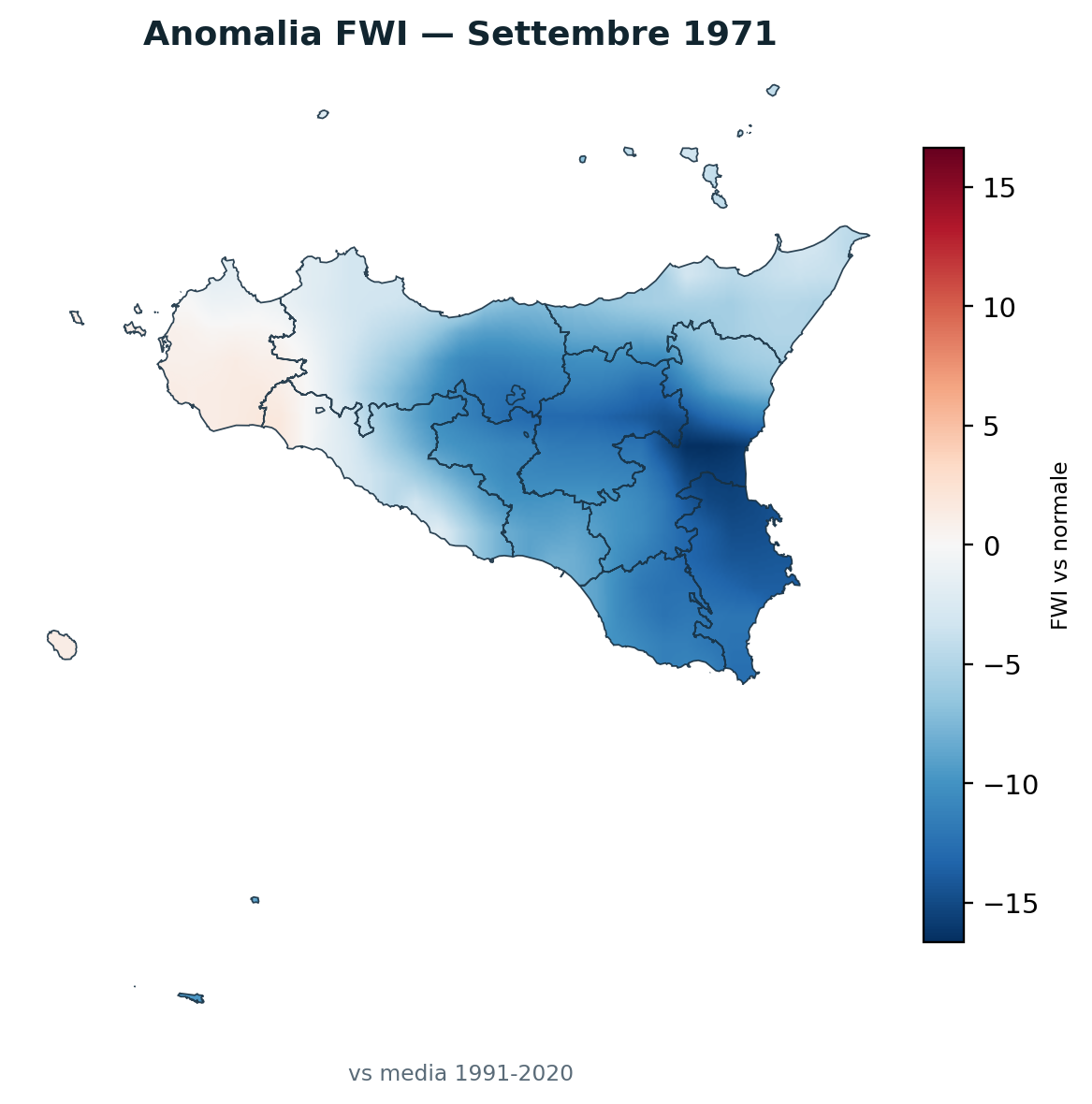 Anomalia vs normale Settembre 1971