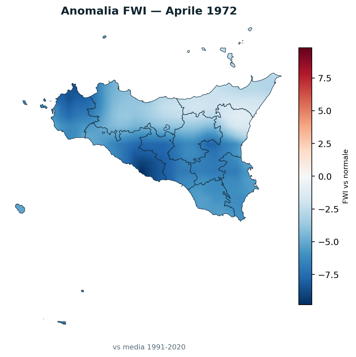 Anomalia vs normale Aprile 1972