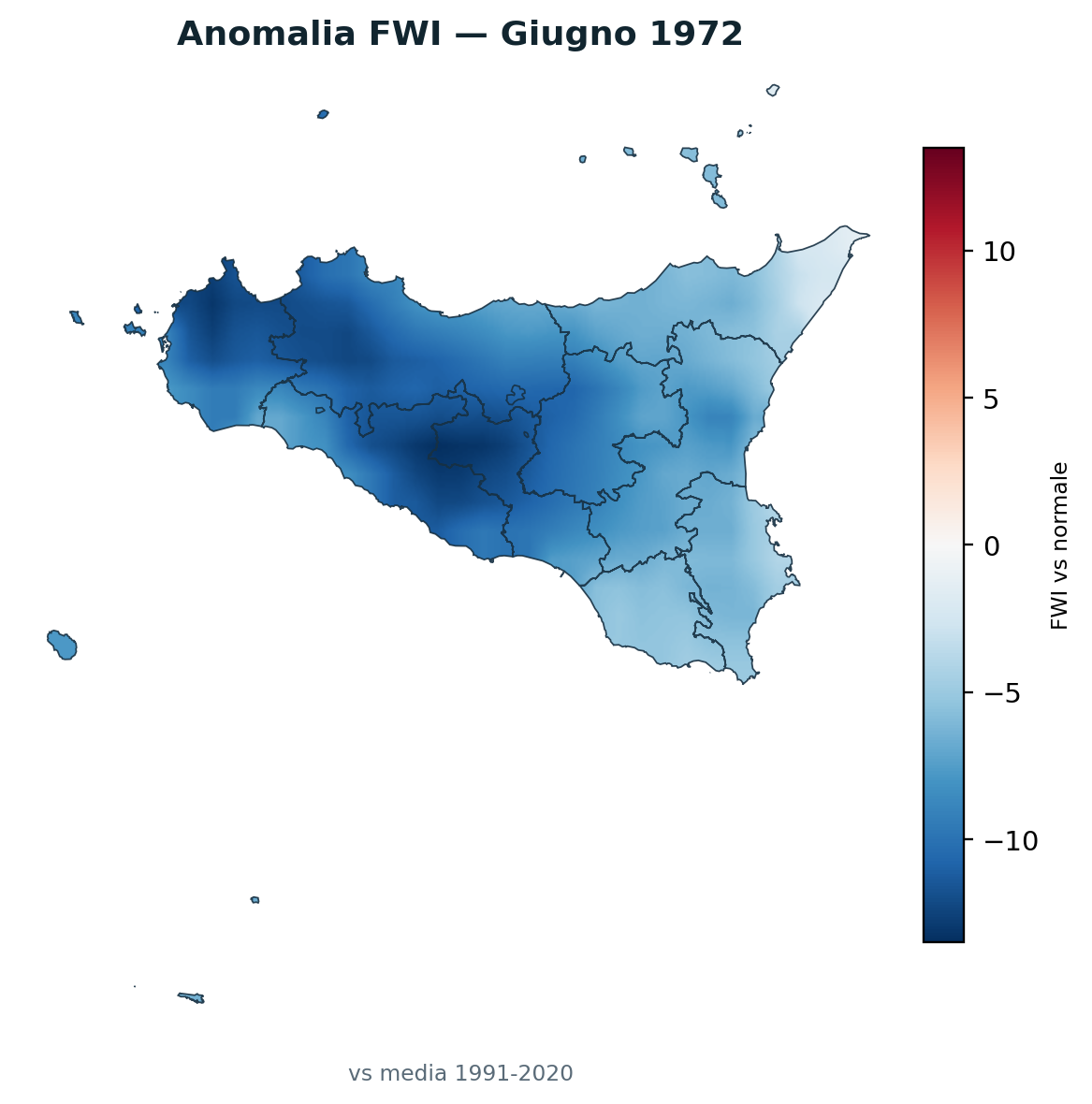 Anomalia vs normale Giugno 1972