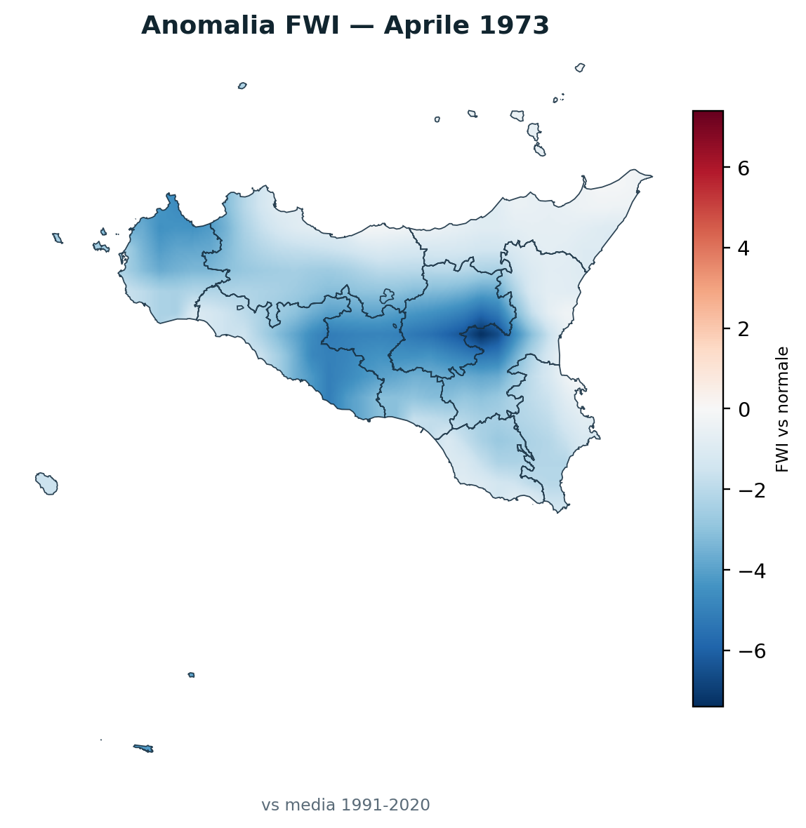 Anomalia vs normale Aprile 1973