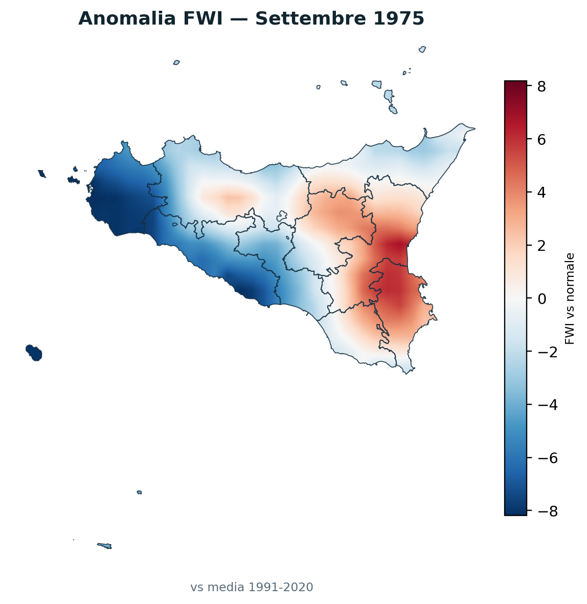 Anomalia vs normale Settembre 1975