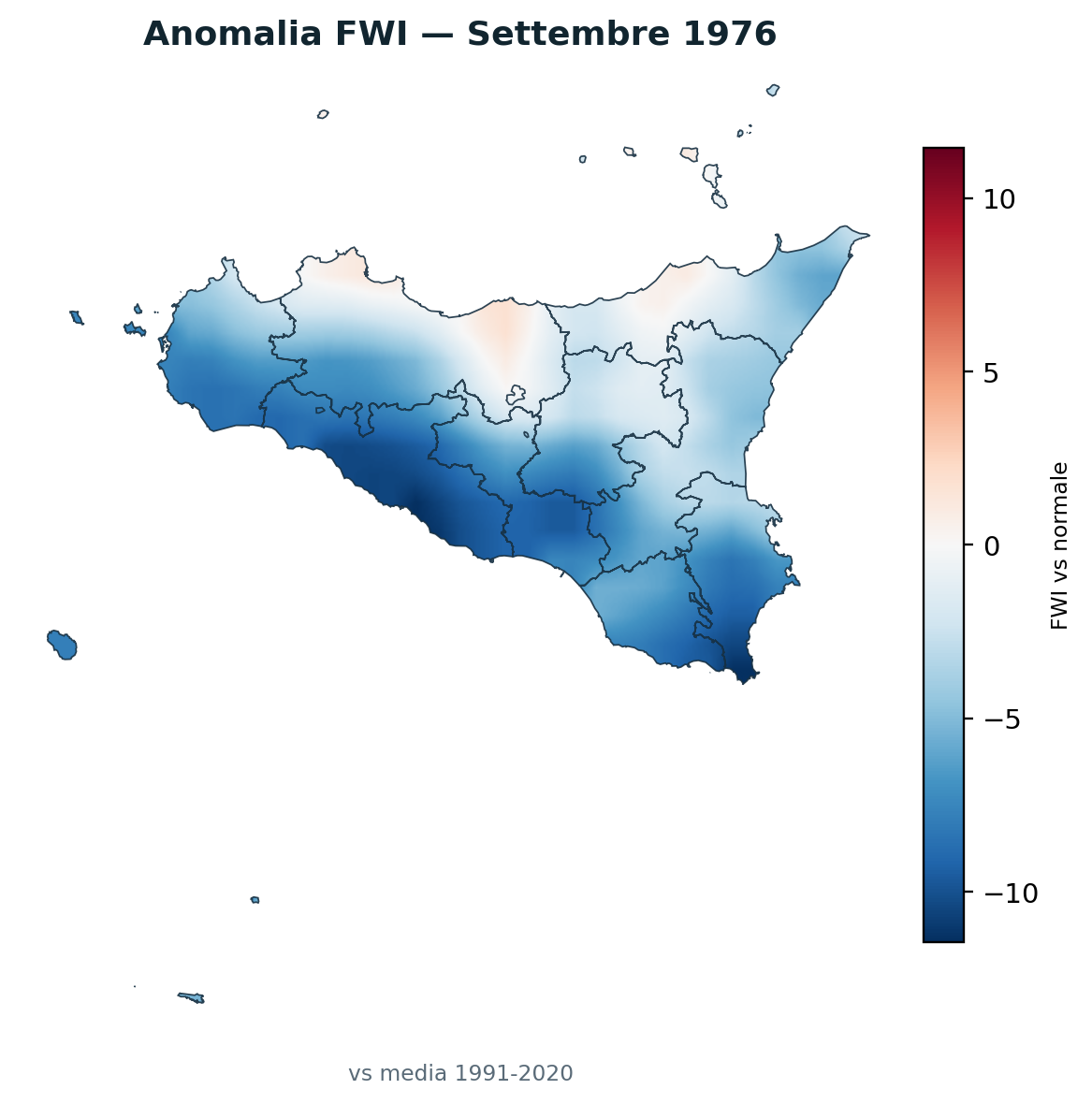 Anomalia vs normale Settembre 1976