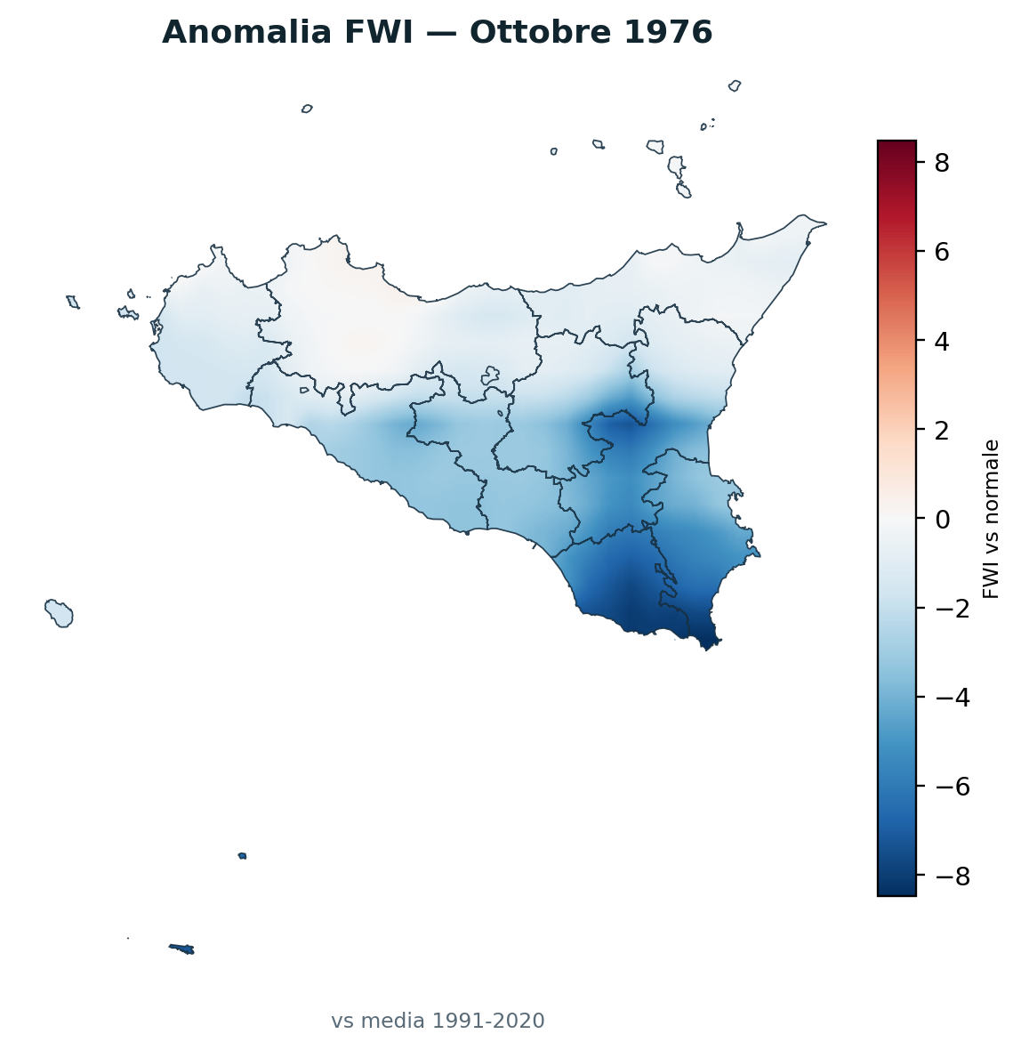Anomalia vs normale Ottobre 1976