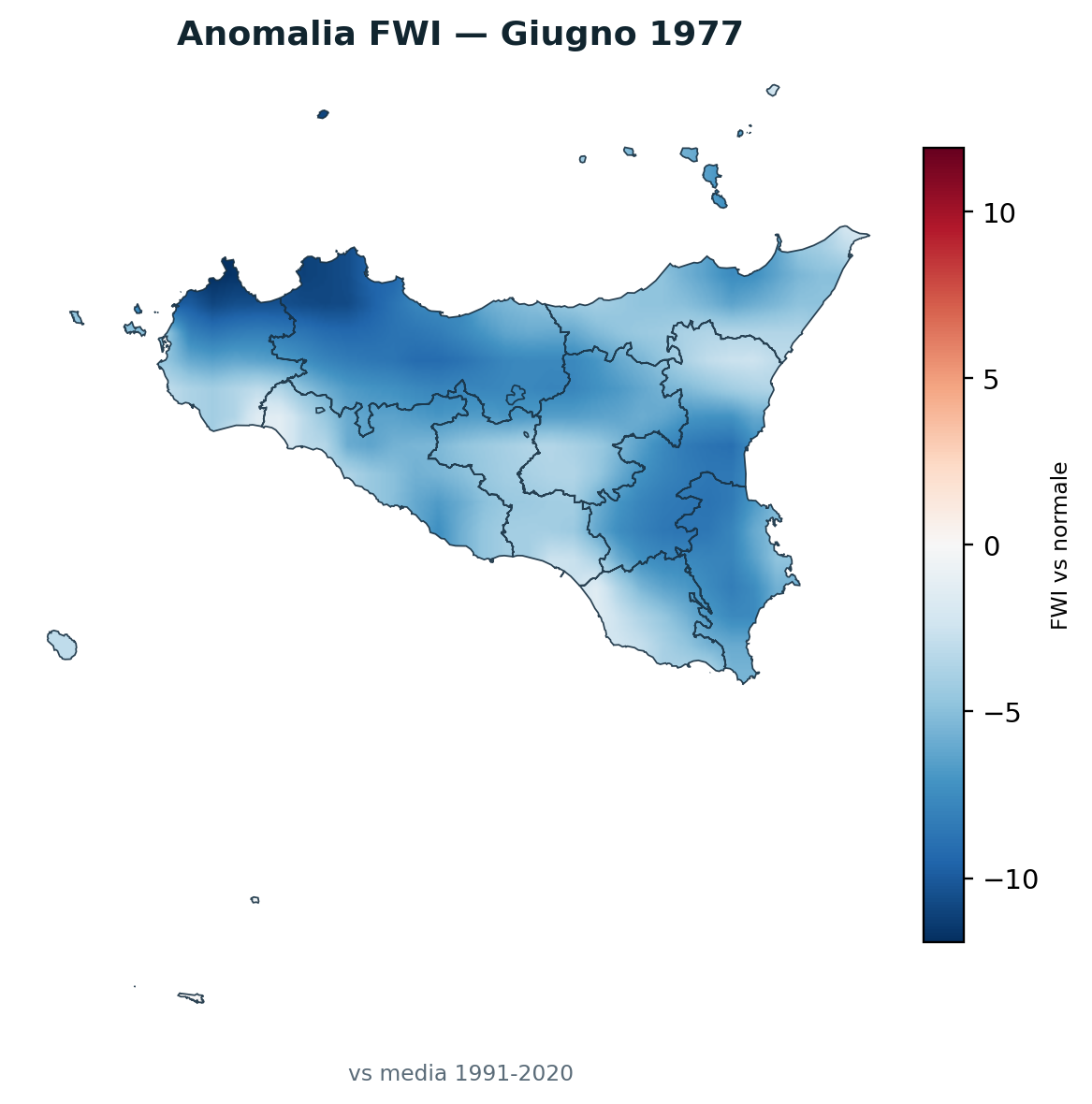 Anomalia vs normale Giugno 1977