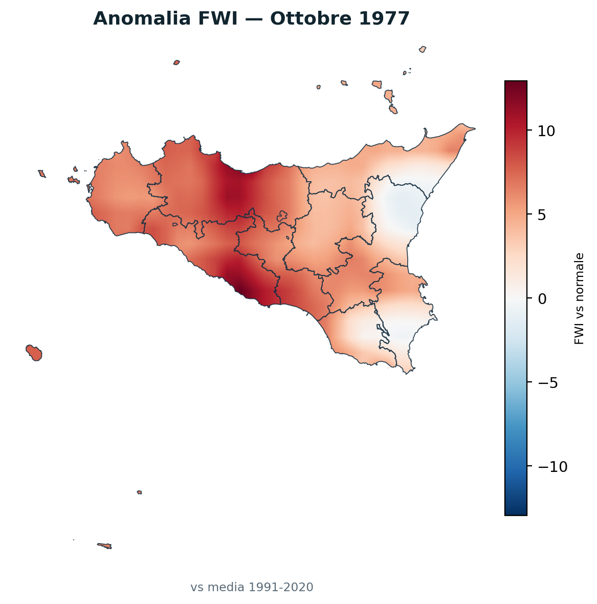 Anomalia vs normale Ottobre 1977