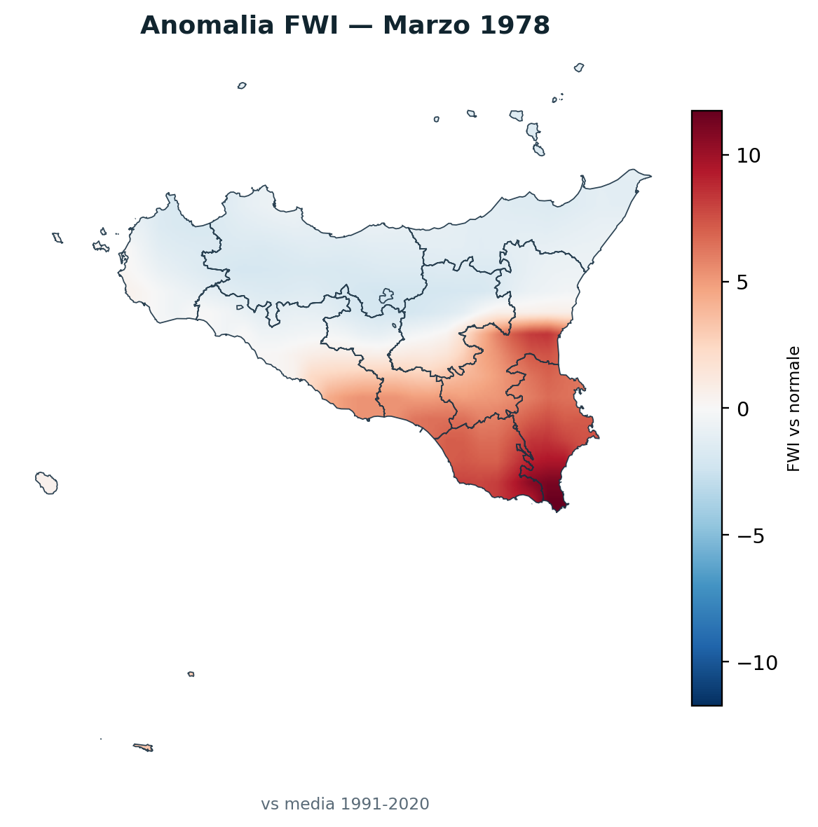 Anomalia vs normale Marzo 1978