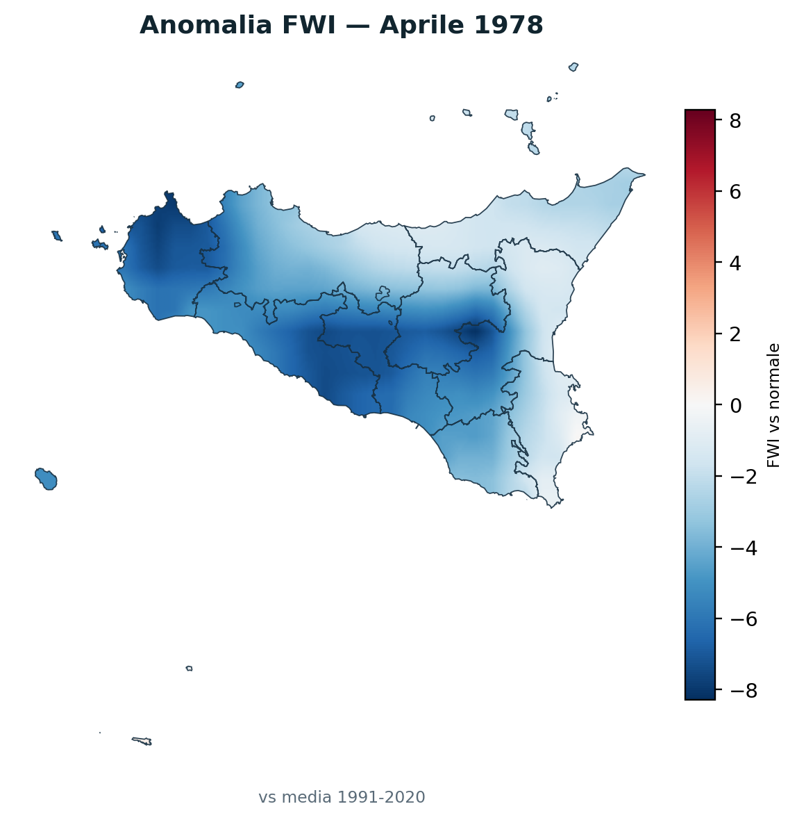 Anomalia vs normale Aprile 1978