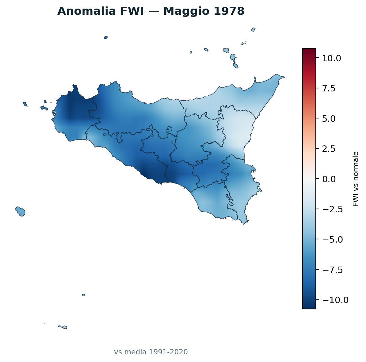 Anomalia vs normale Maggio 1978