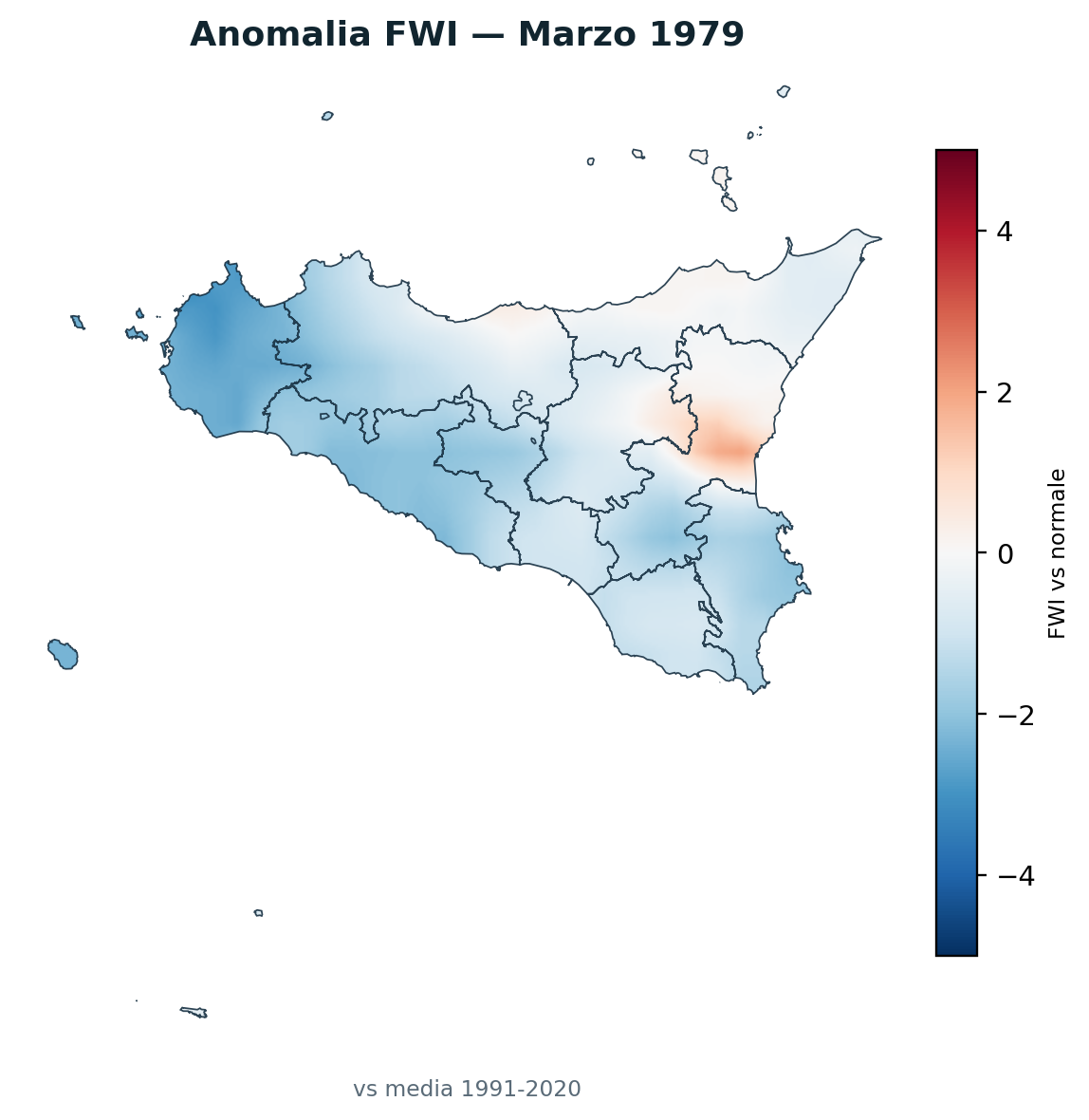 Anomalia vs normale Marzo 1979