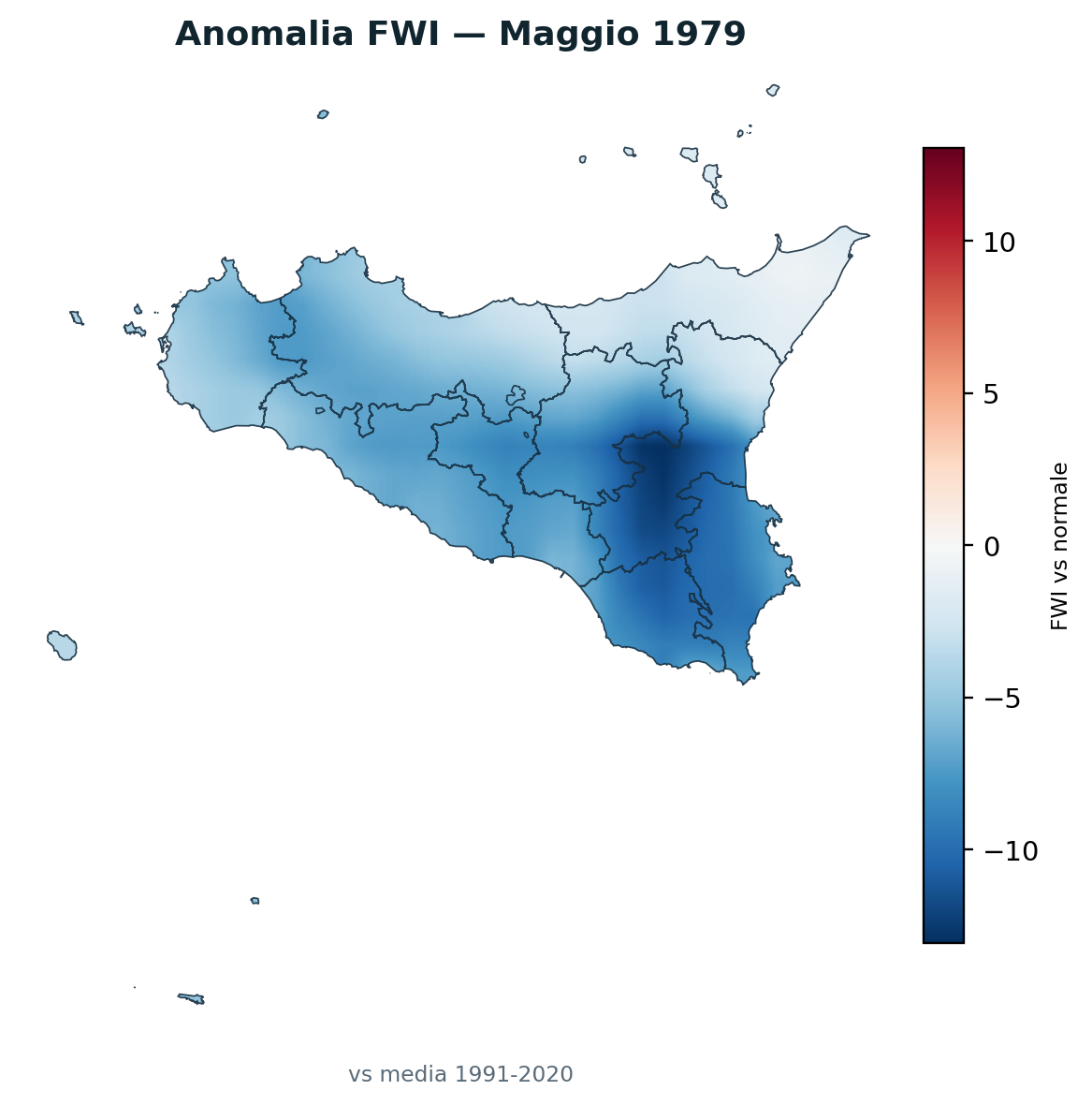 Anomalia vs normale Maggio 1979