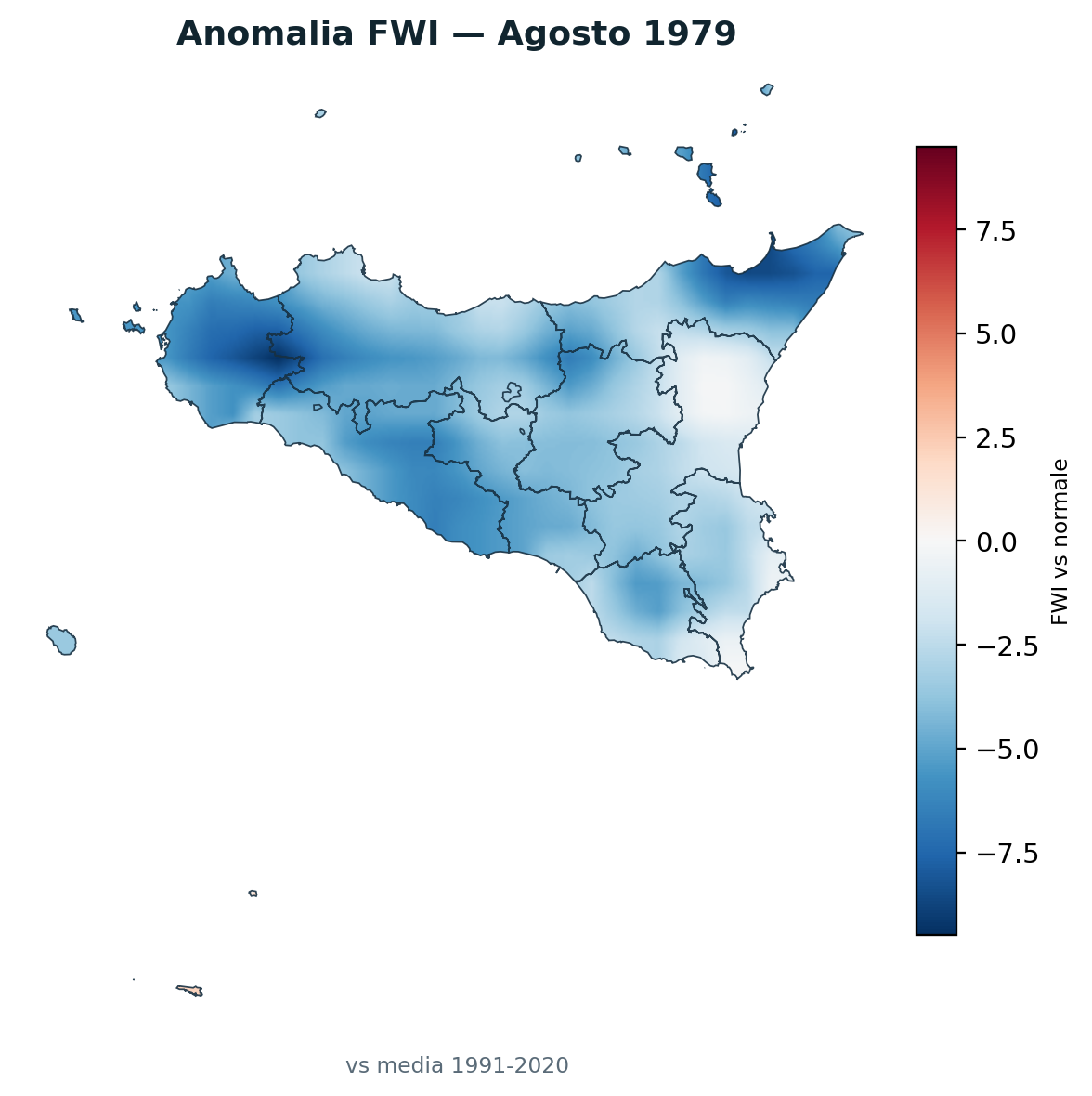 Anomalia vs normale Agosto 1979
