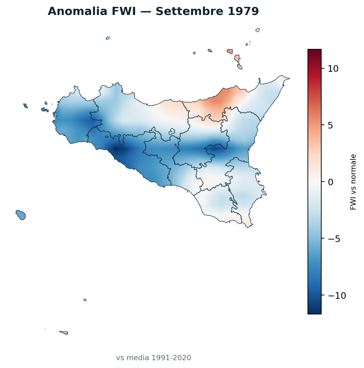 Anomalia vs normale Settembre 1979