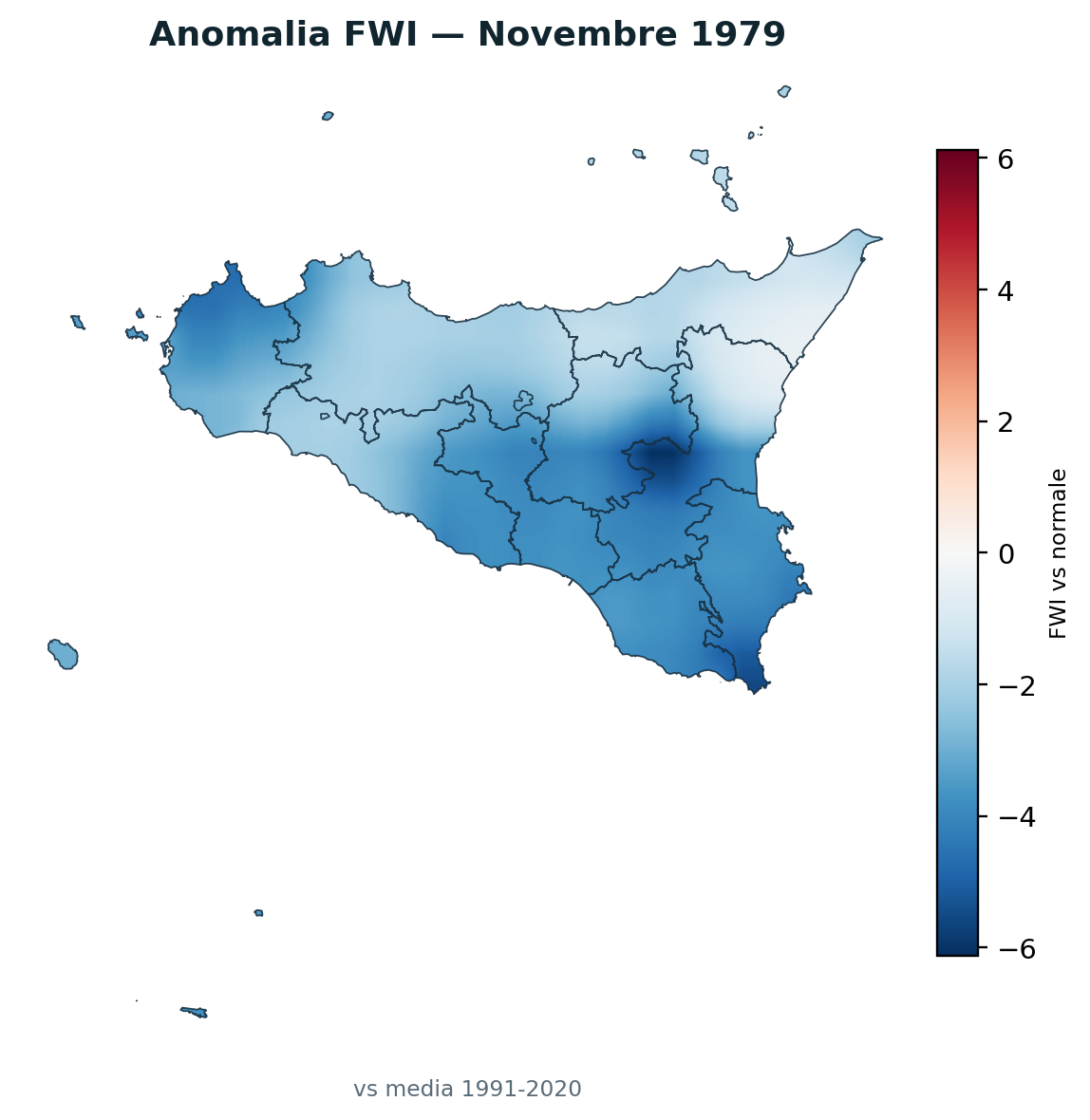 Anomalia vs normale Novembre 1979