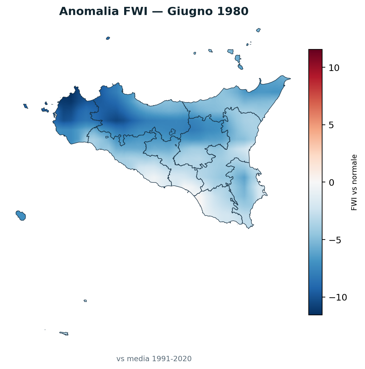 Anomalia vs normale Giugno 1980